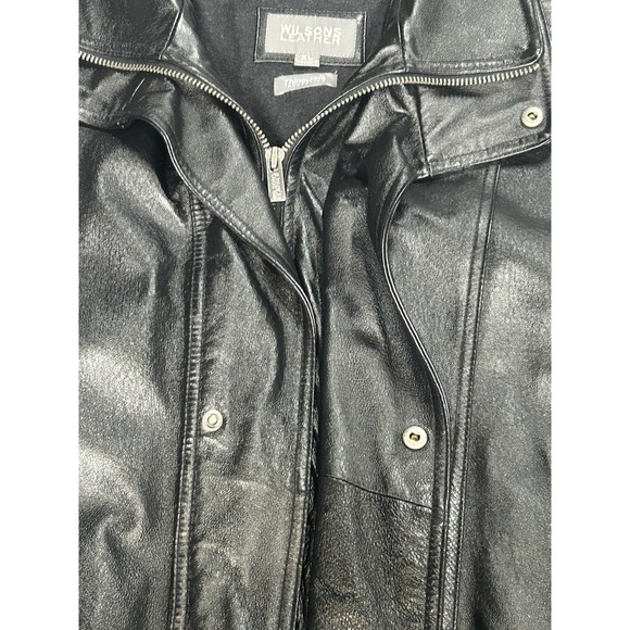Wilson's Leather Jacket Thinsulate 2 In 1 Mens Size XL Excellent Condition Black - Picture 7 of 16